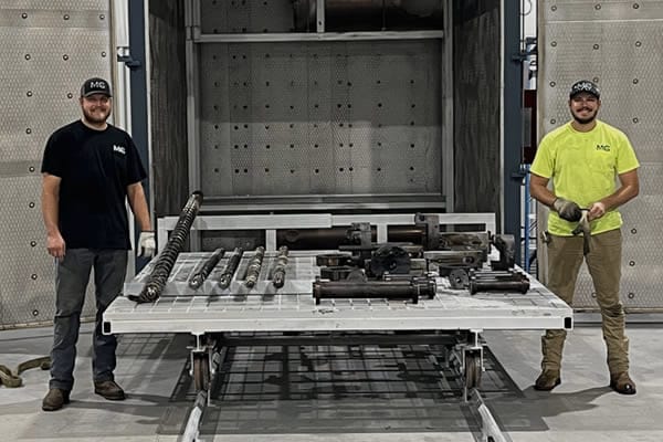 Photo of people at the Anderson, SC die cleaning facility.
